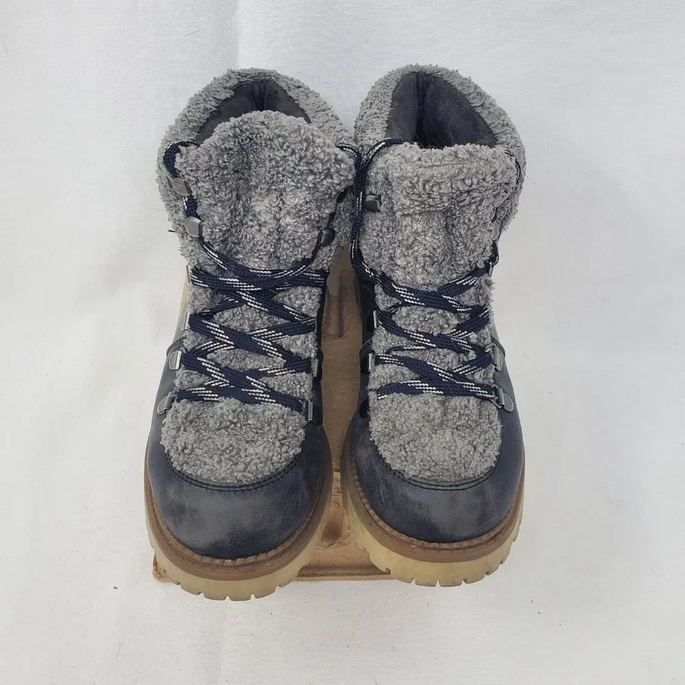 Circus By Sam Edelman Womens Kilbourn Winter Boots Brown Faux Fur Lace Up SZ 6 - Picture 4 of 12